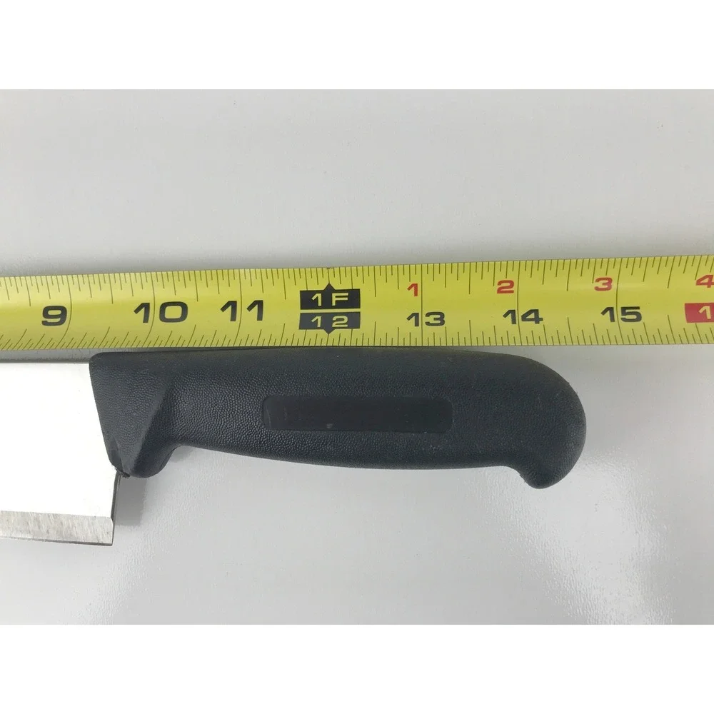 Columbia Cutlery Chef Kitchen Knife Stainless Steel Black Handle‎ Blade 9.5